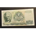 50 kr. 1983 N * Kv. 0/01 * Katv. kr. 350 ** - Bilder er seddelen du f�r. Vurder ogs� fra bilder. / Tore Rimstad: kr.  100,-