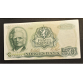 50 kr. 1983 R * Kv.01/0/01 * Katv. kr.315 - Bilder er seddelen du f�r. Pen. Ingen bretter, men noen viker. Vurder ogs� fra bilder. / Tore Rimstad: kr.  150,-