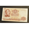 100 kr. 1962 A Kv. 0/01  * Katv. kr. 850 ** - Bilder er seddelen du f�r. Pen usirkulert. Vurder ogs� fra bilder. / Tore Rimstad: kr.  100,-