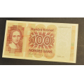 100 kr. 1989 * Kv. 0 * Katv. kr. 390 ** - Bilder er seddelen du f�r.Pen usirkulert. Vurder ogs� fra bilder. / Tore Rimstad: kr.  100,-