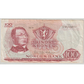 -31- 100 kroner 1970X, erstatning, kv. 1- - Stor bretterift oppe, sm�rifter. / Numisma Mynthandel A/S: kr.  113,-