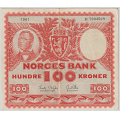 -2- 100 kroner 1961H, kv. 1- - Signatur: Brofoss/Ottesen / Numisma Mynthandel A/S: kr.  2,-