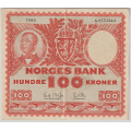 -7- 100 kroner 1960G, kv. 1, litt rufsete kant hs. - Signatur: Brofoss/Ottesen / Numisma Mynthandel A/S: kr.  164,-