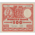 -8- 100 kroner 1960G, kv. 1. - Signatur: Brofoss/Ottesen / Numisma Mynthandel A/S: kr.  210,-