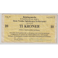 -15- Betalingsmerke SNSK, 10 kroner 1976Rr, kv. 1- / Numisma Mynthandel A/S: kr.  1,-