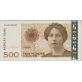 -1- 500 kroner 2015 E4, kv. 01+ - Noe avfarging revers p� kant oppe. / Numisma Mynthandel A/S: kr.  478,-