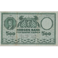 -20- 500 kroner 1961A, kv. 1-, smuss. - Sm� bretterifter. / Numisma Mynthandel A/S: kr.  497,-