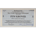 -1- SNSK 5 kroner 1978 SS, kv. 0/01 - SN35. / Numisma Mynthandel A/S: kr.  1,-