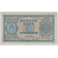 -8- 5 kroner 1948D, kv. 1/1+ - Signatur: Thorp / Numisma Mynthandel A/S: kr.  1,-
