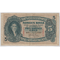 -13- 5 kroner 1940S, kv. 1- - Signatur: Meldahl/Nielsen / Numisma Mynthandel A/S: kr.  1,-