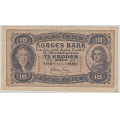 -6- 10 kroner 1943D, kv. 1/1- - Signatur: Meldahl/Nielsen / Numisma Mynthandel A/S: kr.  48,-