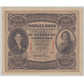 -24- 100 kr 1943C,  kv.1, �rliten bretterift nede. - Signatur: Meldahl/Nielsen / Numisma Mynthandel A/S: kr.  281,-
