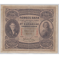 -26- 100 kroner 1938B,  kv. God 1-, sm� bretterifter. - Signatur: Meldahl/Nielsen. Sm� flekker. / Numisma Mynthandel A/S: kr.  322,-