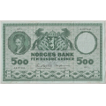 -5- 500 kroner 1971A, kv. 1/1- - Signatur: Getz Wold/�degaard / Numisma Mynthandel A/S: kr.  1,-