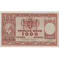 -7- 1000 kroner 1972A, kv.  1 - Signatur: Getz Wold/�degaard / Numisma Mynthandel A/S: kr.  2026,-