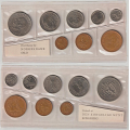 -1- Mykplast myntsett 1968, usirkulert - Myntsett, i mykplast utgave med 1-, 2-, 5-, 10-, 25, 50 �rer og 1-, 5- kroner. Fint sett. / Numisma Mynthandel A/S: kr.  17000,-