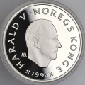 -35- Norge 100 kr Lillehammer 1993 nr. 5 (1), Proof - Illustrasjonsbilder. / Numisma Mynthandel A/S: kr.  103,-