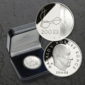 -53- Norge 200 kr 2008 (2), Proof - Illustrasjonsbilder. I eske med sertifikat. / Numisma Mynthandel A/S: kr.  209,-