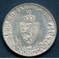 -61- Norge 2 kr 1914 (1), kv. 1+, riss. - Grunnloven 100 �r. / Numisma Mynthandel A/S: kr.  1,-