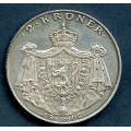 -63- Norge 2 kr 1906, kv. 1+, renset. - Unionsoppl�sningen stort skjold. / Numisma Mynthandel A/S: kr.  1,-