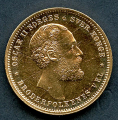 -67- Norge 20 kr/5 Sps 1875, kv. 01, ripe. - Speilflater. I hb. / Numisma Mynthandel A/S: kr.  6321,-