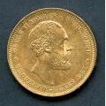 -68- Norge 20 kr 1876, kv. 1+/01, merker p� kant. - I hb. / Numisma Mynthandel A/S: kr.  7319,-