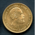 -69- Norge 20 kr 1877, kv. 01 - I hb. / Numisma Mynthandel A/S: kr.  8986,-