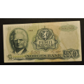 50 kr. 1981 Z * Erst. Kvalitet 1+ * Katv. kr. 620 * - Bilder er seddelen du f�r. Vurder ogs� fra bilder. / Tore Rimstad: kr.  50,-