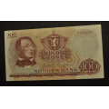 100 kr. 1977 Litra Z  Erst. Kv. 1+ * Katv. kr. 1025 - Bilder er seddelen du f�r. Vurder ogs� fra bilder. / Tore Rimstad: kr.  105,-