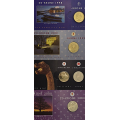 -13- Lott 10 stk. 20 kroner, brilliant, 1998-2007, VK - 20 kr. 1998, 20 kroner 1999 m/ kanadisk 5 dollar i proof kvalitet, 20 kroner 1999, 20 kroner 2000, 20 kroner 2002, 20 kroner 2003, 20 kroner 2004, 20 kroner 2005, 20 kroner 2006 & 20 kroner 2007. Alle i holdere med omslag. God kvalitet. Illustrasjonsbilder. / Numisma Mynthandel A/S: kr.  1,-