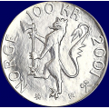 -30- 100 kr. 2001, Nobels, kv. proof - 1 unse s�lv.
kommer i original forpakning m/sertifikat.
Illustrasjonsbilder. / Numisma Mynthandel A/S: kr.  1,-