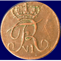 -7- 1 skilling 1812  kv. 1+ - Hamre i kryss. NM8a / Numisma Mynthandel A/S: kr.  100,-