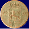 -10- 1 skilling 1816  kv. 1/1-, omfattende blf. - Rester av fors�lving?

Lukefyller. / Numisma Mynthandel A/S: kr.  1,-