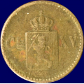 -18- 4 skilling 1871  kv. 1 - M�rk / Numisma Mynthandel A/S: kr.  1,-