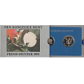 -2- Norske proofsett 1991 - 1 krone og 5 krone 1991. / Numisma Mynthandel A/S: kr.  50,-