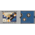 -3- Norske proofsett 1992 - 50 �re, 1 krone og 5 krone. / Numisma Mynthandel A/S: kr.  50,-