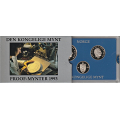 -4- Norske proofsett 1993 - 50 �re, 1 krone og 5 krone 1993. / Numisma Mynthandel A/S: kr.  50,-