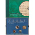 -21- Norske proofsett 2010 - 50 �re, 1- og 10 kroner, samt medalje / Numisma Mynthandel A/S: kr.  150,-