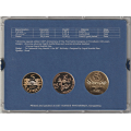 -28- Norske proofsett 2017 - 5- og 20 kroner, samt en medalje. / Numisma Mynthandel A/S: kr.  200,-