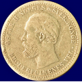 -6- 50 �re 1898, kv. 1-, kanthakk, riper / Numisma Mynthandel A/S: NOK  1,-