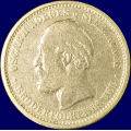 -19- 1 krone 1889, kv. 1-, renset. / Numisma Mynthandel A/S: kr.  130,-