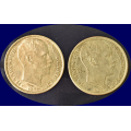 -28- Lott 2 stk. 1 kroner 1914 & -15, VK - 1 krone 1914, kv. 1/1+ 
1 krone 1915, kv. 1/1+ / Numisma Mynthandel A/S: NOK  58,-