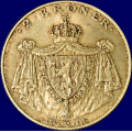 -11- 2 kroner 1906, kv. 01, sm� kh. / Numisma Mynthandel A/S: NOK  287,-