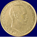 -23- 2 kroner 1913, kv. 1+, sm� hakk, riss. / Numisma Mynthandel A/S: NOK  1,-