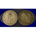 -27- Lott 2 stk. 2 kroner 1914 jubileum, kv. god 1. - Den lyse, graffiti, flekk.
Den m�rke ujevn farge. / Numisma Mynthandel A/S: NOK  1,-