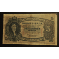 5 kr. 1929 L * Kv. 1  * Katv. kr. 1800 ** - Bilder er seddelen du f�r. Vurder ogs� fra bilder. / Tore Rimstad: kr.  532,-