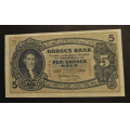 5 kr. 1937 P * Kv. 1+ * Katv. kr. 1000 ** - Bilder er seddelen du f�r. Pen og hel. Vurder ogs� fra bilder. / Tore Rimstad: kr.  305,-