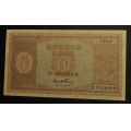 10 kr. 1950 P * Kv. 0- * Katv. kr. 1680 ** - Bilder er seddelen du f�r. En meget pen usirkulert seddel. Vurder ogs� fra bilder. / Tore Rimstad: kr.  10,-