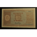 10 kr. 1951 S  * Kv. 01 * Katv. kr. 540 ** - Bilder er seddelen du f�r. Midtbrett. Vurder ogs� fra bilder. / Tore Rimstad: kr.  10,-