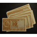 10 kr. 1962 Y * Nr. rekkef. kv. 0/01-0- *Katv. kr.270* - Bilder er sedlene. Usirkulerte. Vurder ogs� fra bilder. Pris KJ�P N� er en(1). Seddel: Ved kj�p av flere er de i nr. rekkef�lge. Du velger antall. IKKE SAL�R. / Tore Rimstad: NOK  150,-